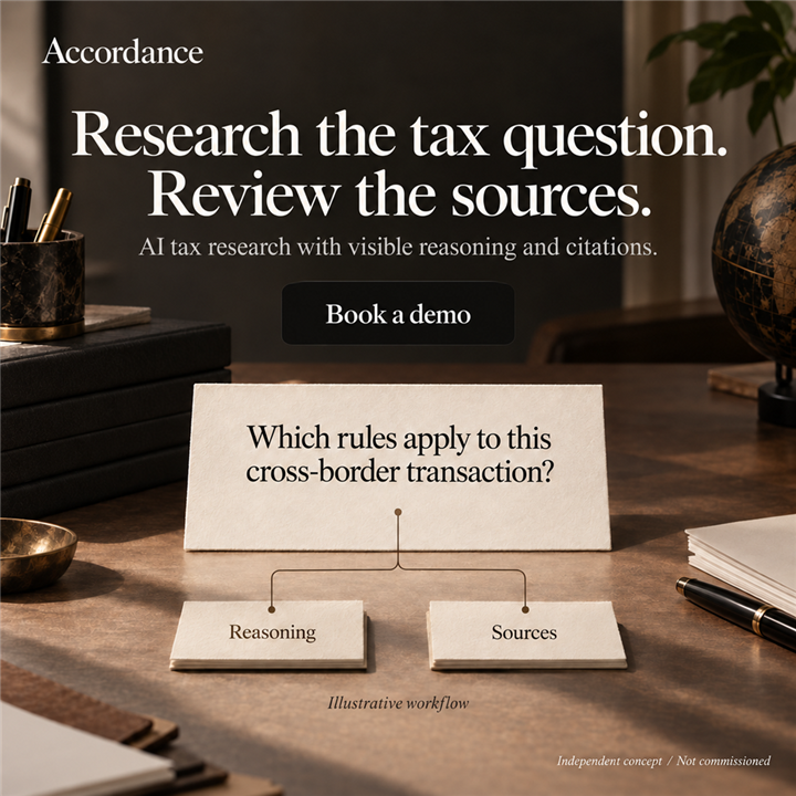 Accordance — Research the tax question. Review the sources.