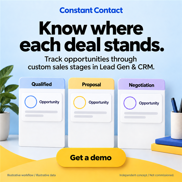 Constant Contact — Know where each deal stands.