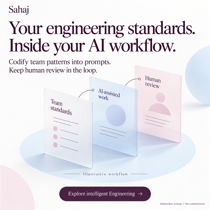 Sahaj — Your engineering standards. Inside your AI workflow.
