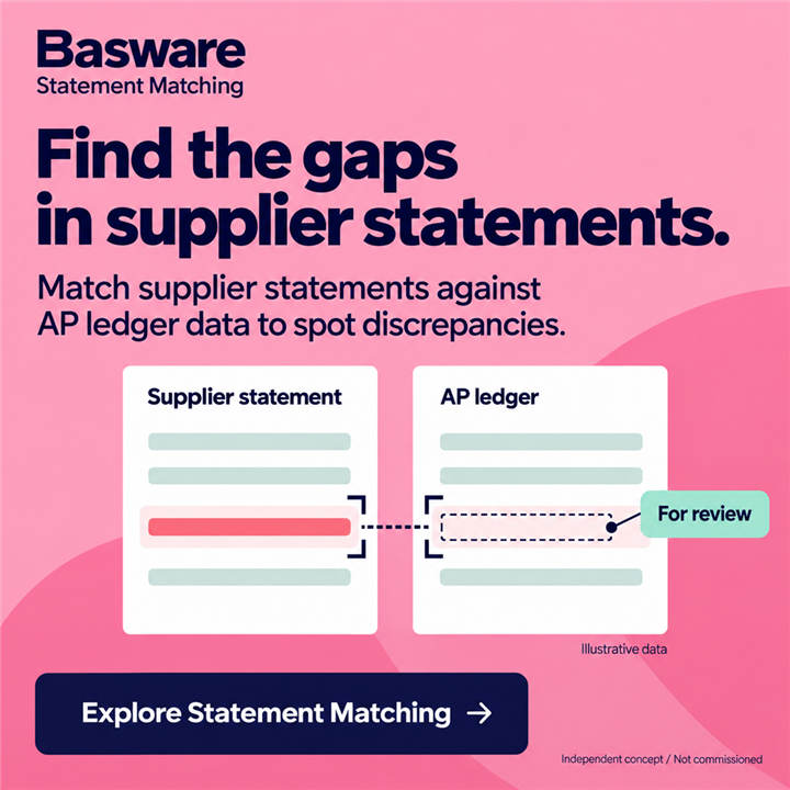 Basware — Find the gaps in supplier statements.