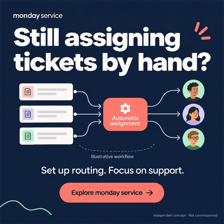 monday service — Still assigning tickets by hand?